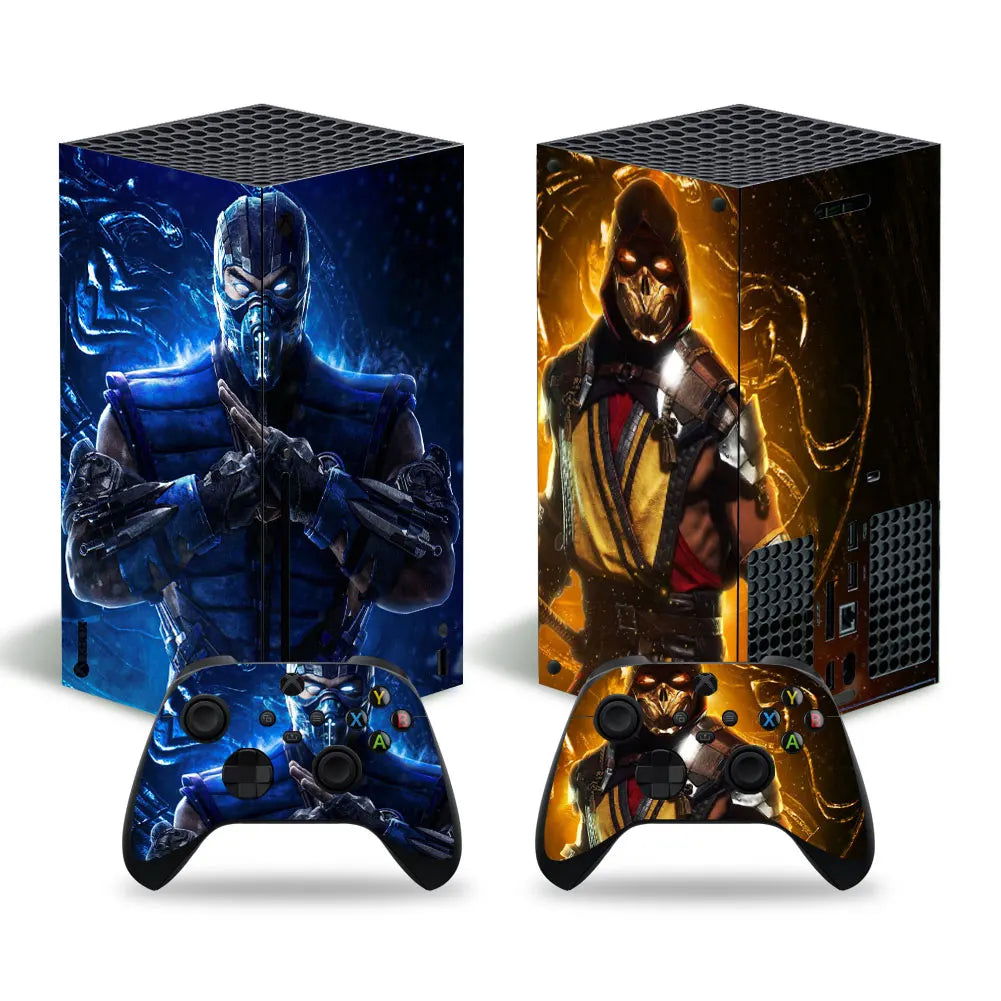 X-box Series X Console and 2 Controllers Skin Sticker Cover - Vivid Setups
