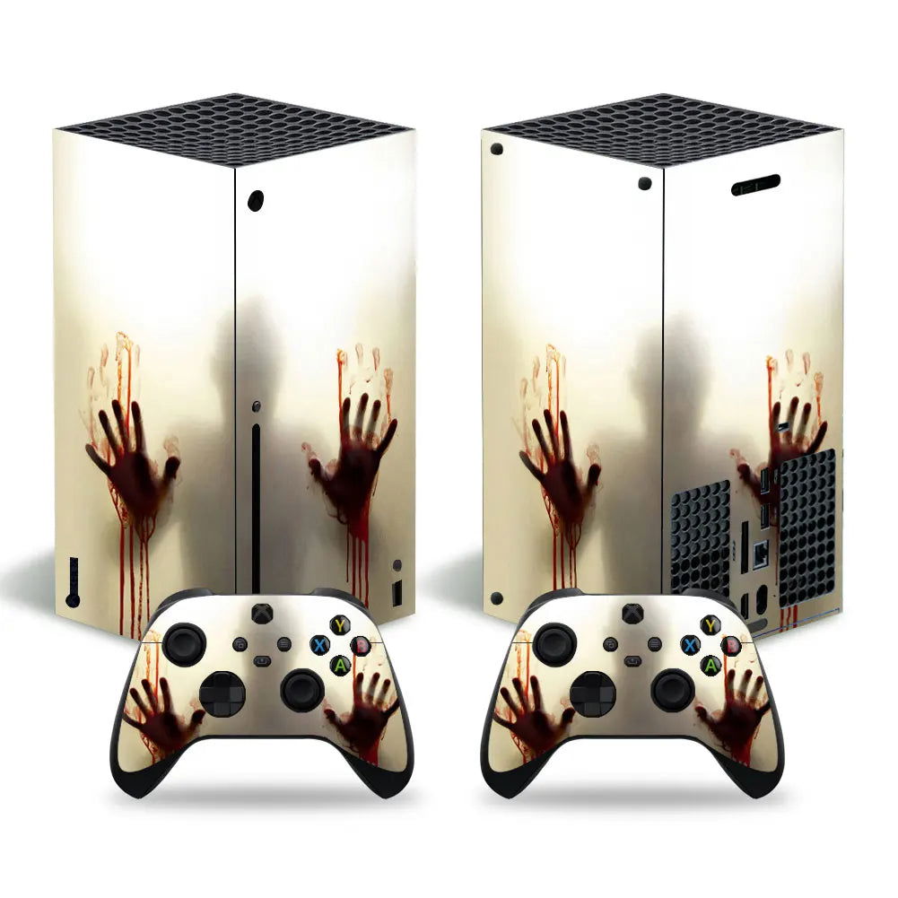 X-box Series X Console and 2 Controllers Skin Sticker Cover - Vivid Setups