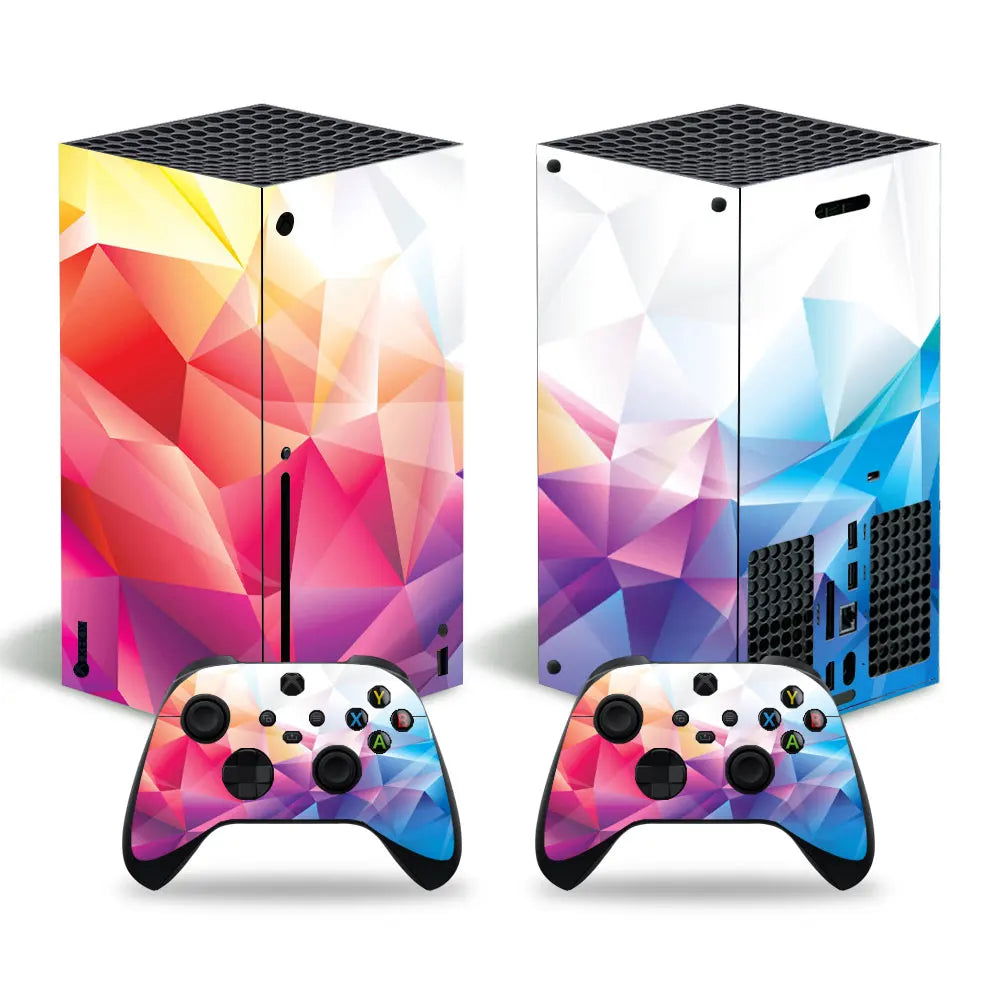 X-box Series X Console and 2 Controllers Skin Sticker Cover - Vivid Setups