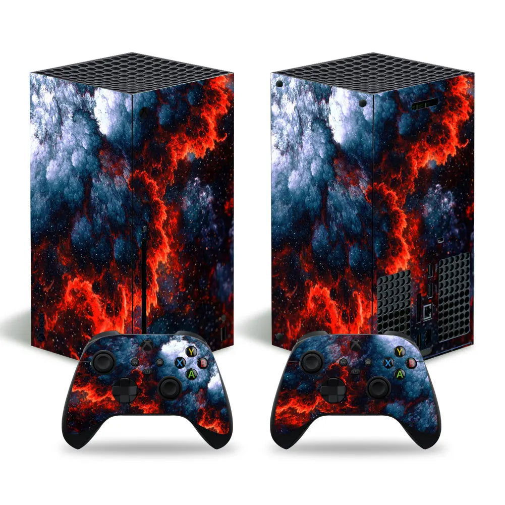 X-box Series X Console and 2 Controllers Skin Sticker Cover - Vivid Setups