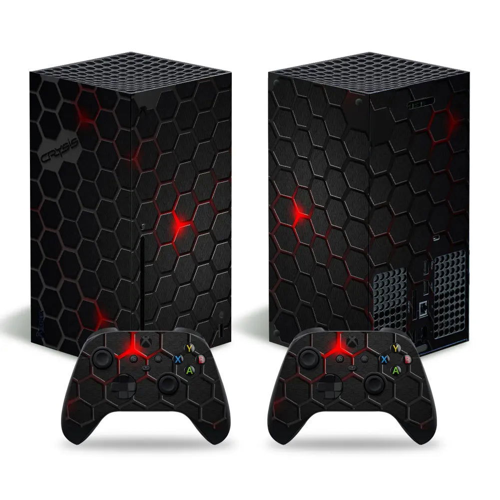 X-box Series X Console and 2 Controllers Skin Sticker Cover - Vivid Setups