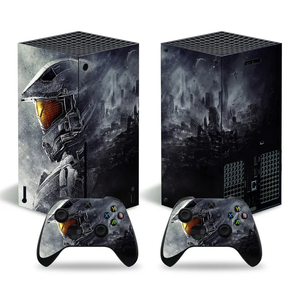 X-box Series X Console and 2 Controllers Skin Sticker Cover - Vivid Setups