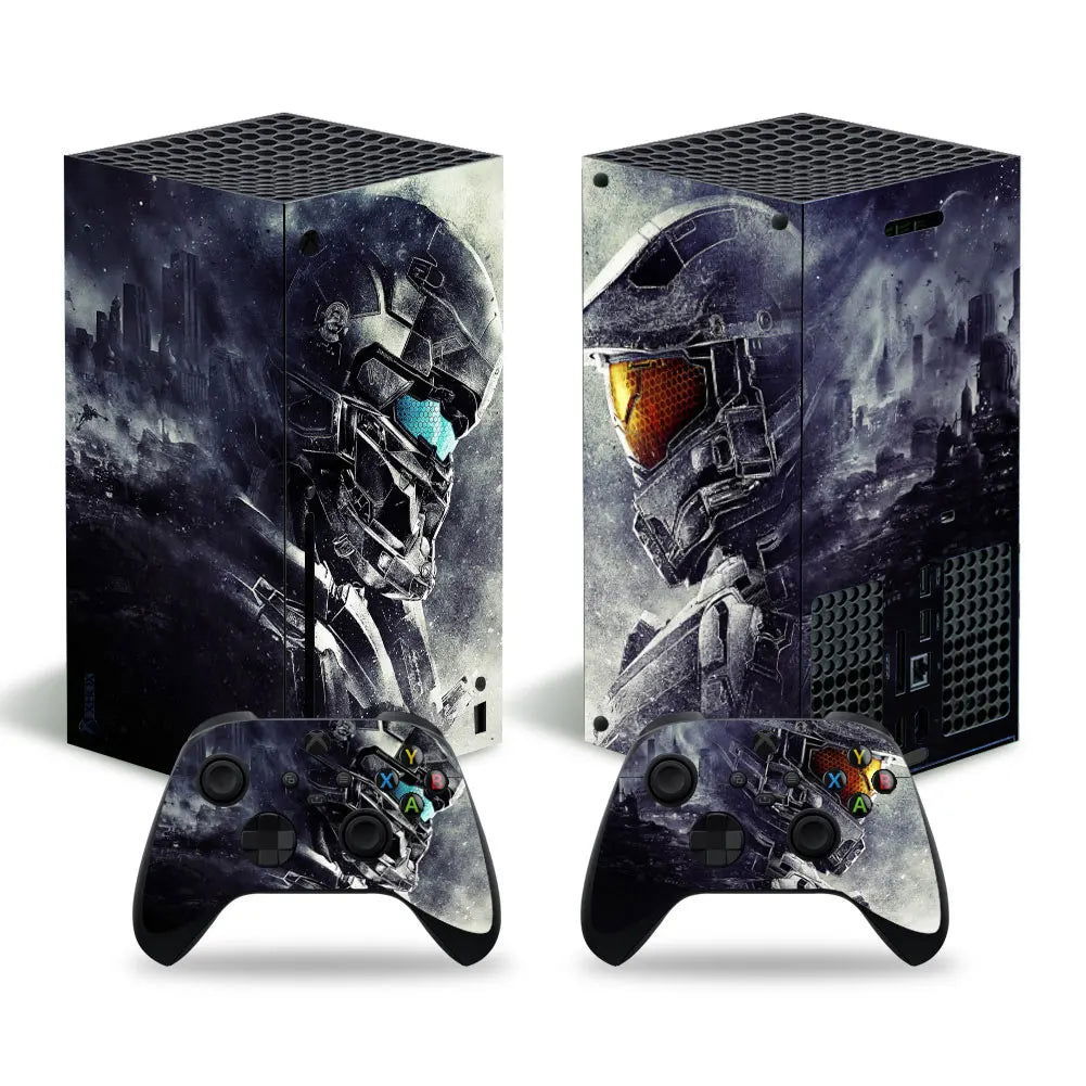 X-box Series X Console and 2 Controllers Skin Sticker Cover - Vivid Setups