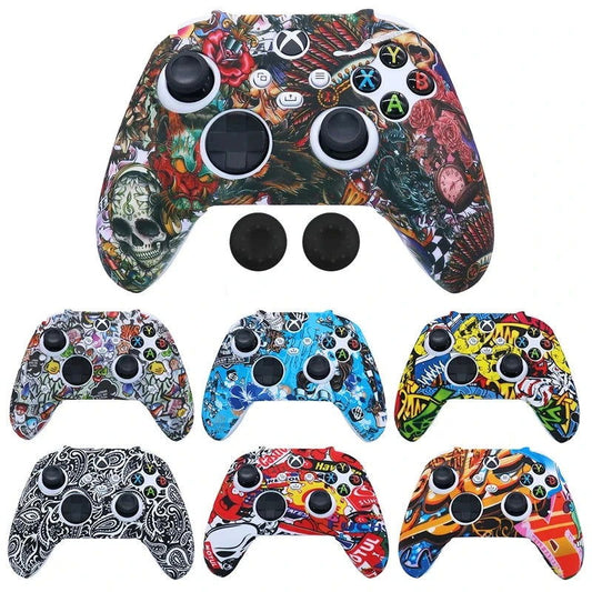 XBOX Series X, S, Non Slipping Silicone Controller Cover And Thumb Grip Caps - Vivid Setups