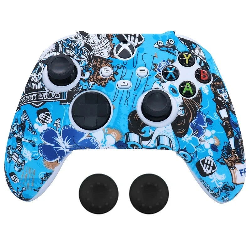 XBOX Series X, S, Non Slipping Silicone Controller Cover And Thumb Grip Caps - Vivid Setups