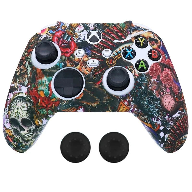 XBOX Series X, S, Non Slipping Silicone Controller Cover And Thumb Grip Caps - Vivid Setups