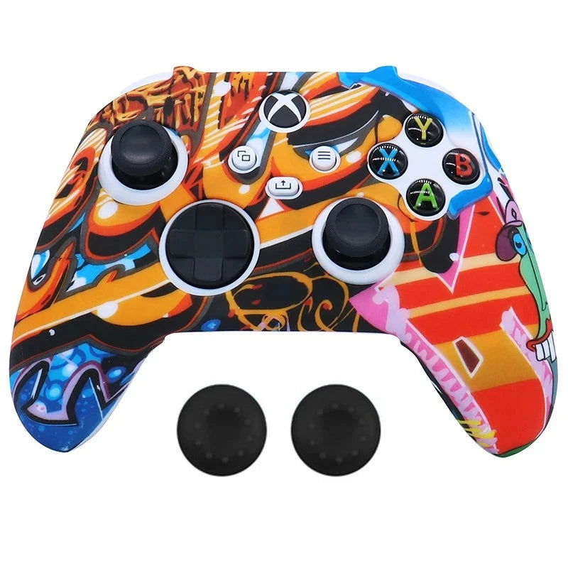 XBOX Series X, S, Non Slipping Silicone Controller Cover And Thumb Grip Caps - Vivid Setups