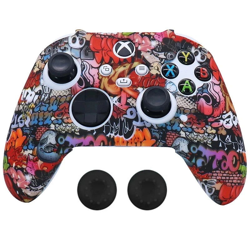 XBOX Series X, S, Non Slipping Silicone Controller Cover And Thumb Grip Caps - Vivid Setups