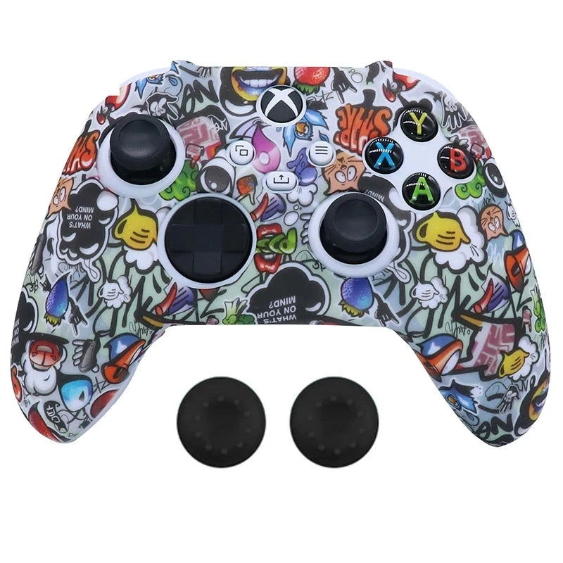 XBOX Series X, S, Non Slipping Silicone Controller Cover And Thumb Grip Caps - Vivid Setups