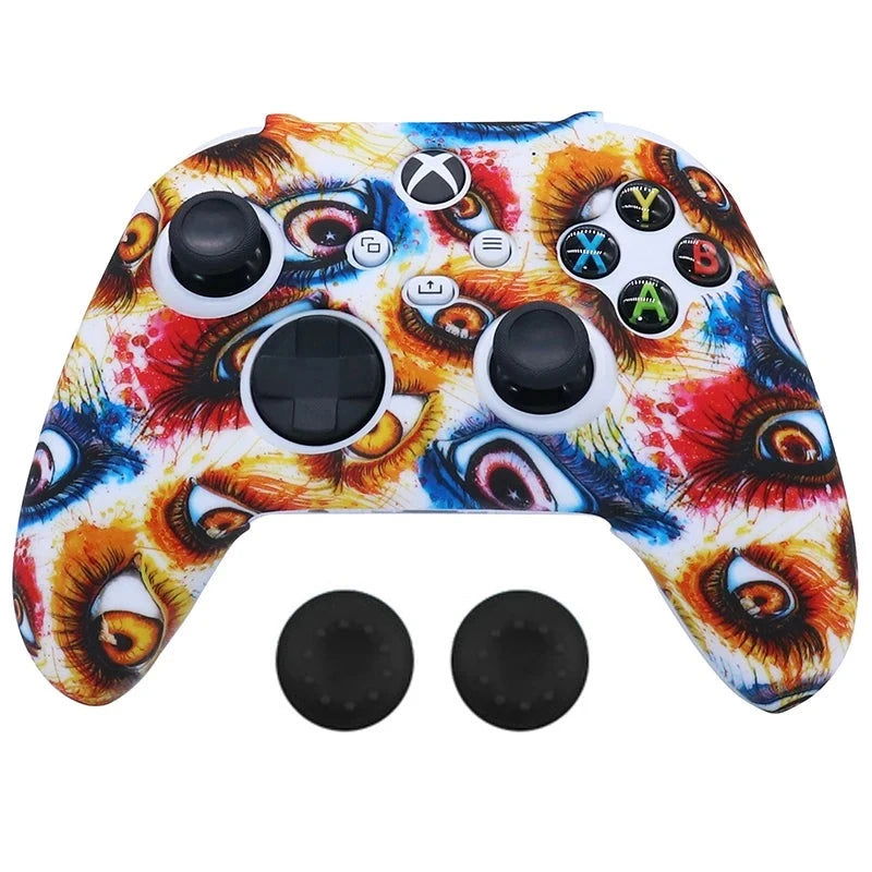 XBOX Series X, S, Non Slipping Silicone Controller Cover And Thumb Grip Caps - Vivid Setups