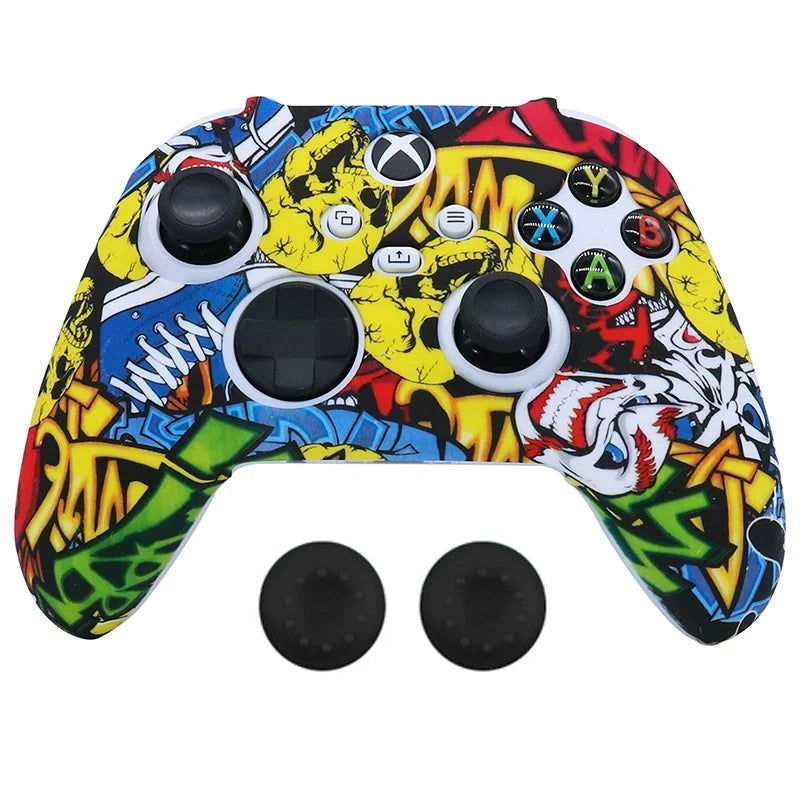 XBOX Series X, S, Non Slipping Silicone Controller Cover And Thumb Grip Caps - Vivid Setups