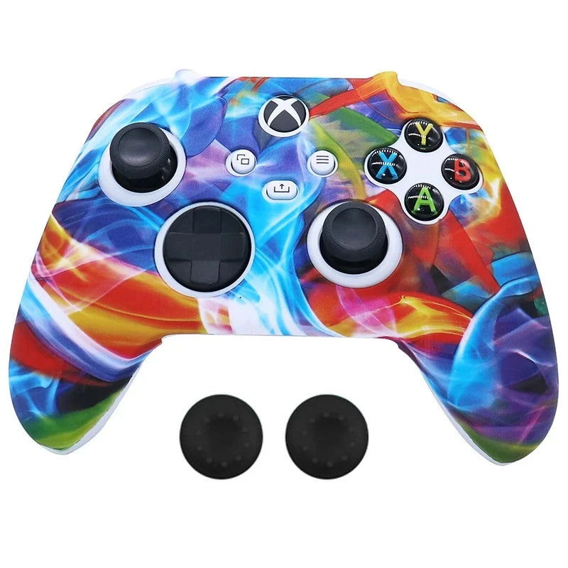 XBOX Series X, S, Non Slipping Silicone Controller Cover And Thumb Grip Caps - Vivid Setups
