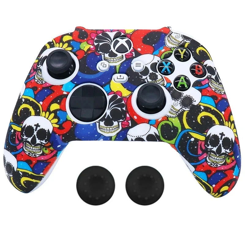 XBOX Series X, S, Non Slipping Silicone Controller Cover And Thumb Grip Caps - Vivid Setups