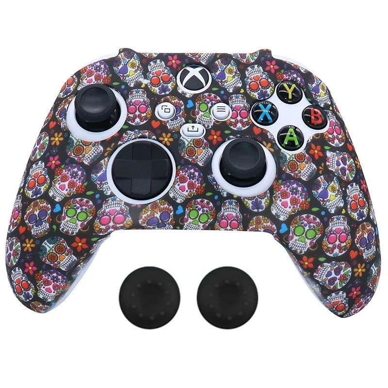 XBOX Series X, S, Non Slipping Silicone Controller Cover And Thumb Grip Caps - Vivid Setups