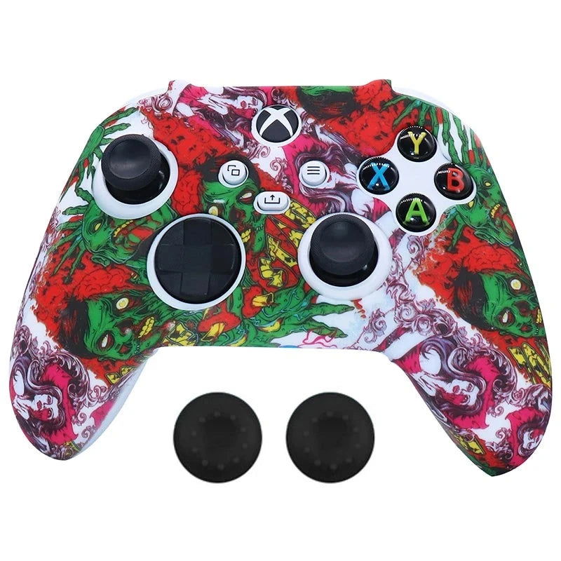 XBOX Series X, S, Non Slipping Silicone Controller Cover And Thumb Grip Caps - Vivid Setups