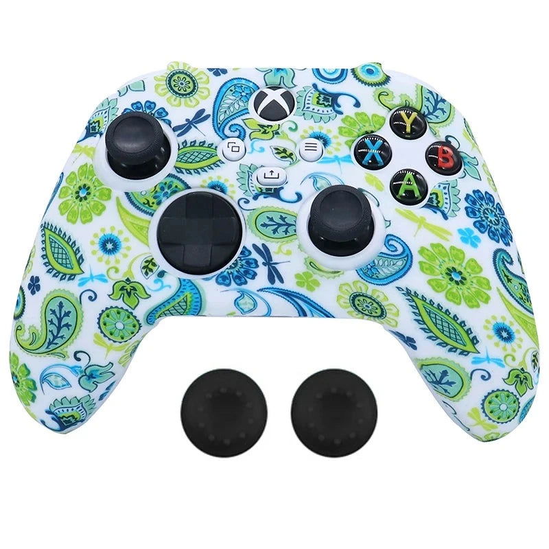 XBOX Series X, S, Non Slipping Silicone Controller Cover And Thumb Grip Caps - Vivid Setups